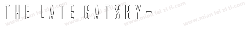 The Late Gatsby字体转换